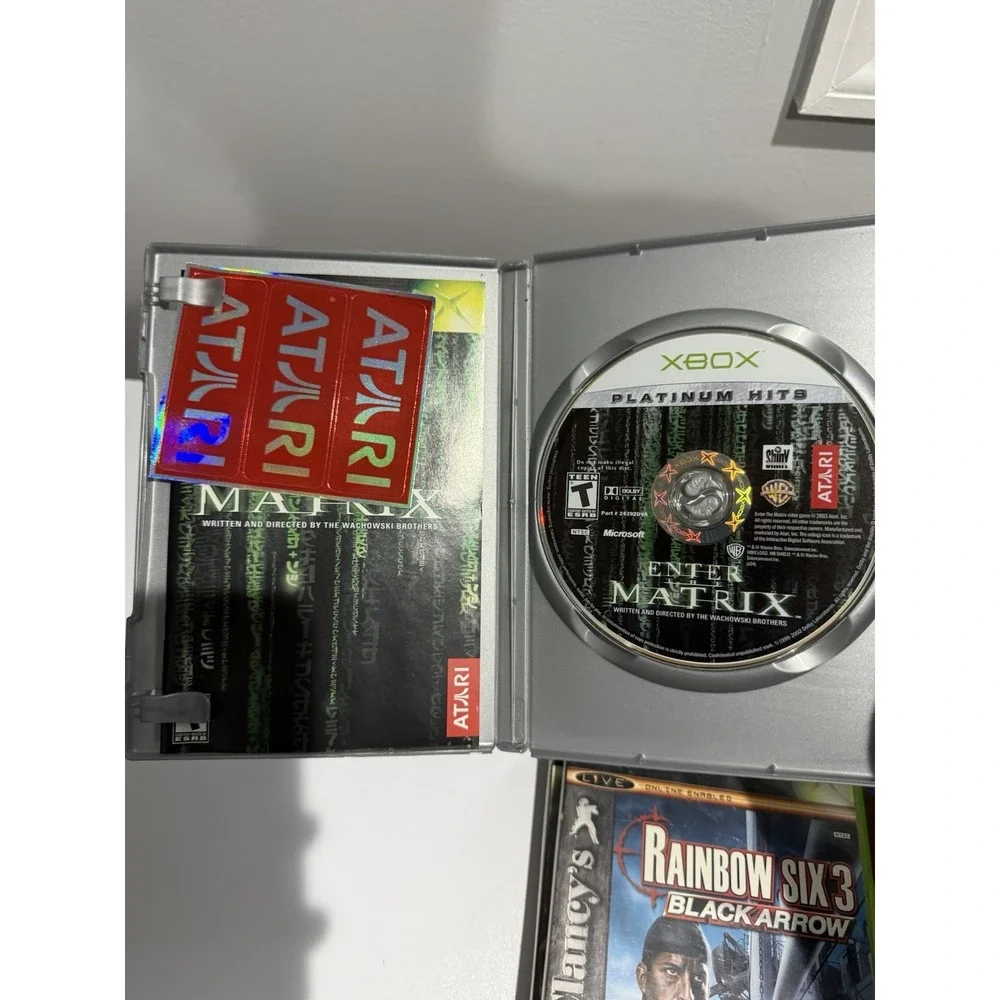 Lot of 4 Original Xbox Games - Tested and Working Matrix Rainbow 6 Sega GT Ninja